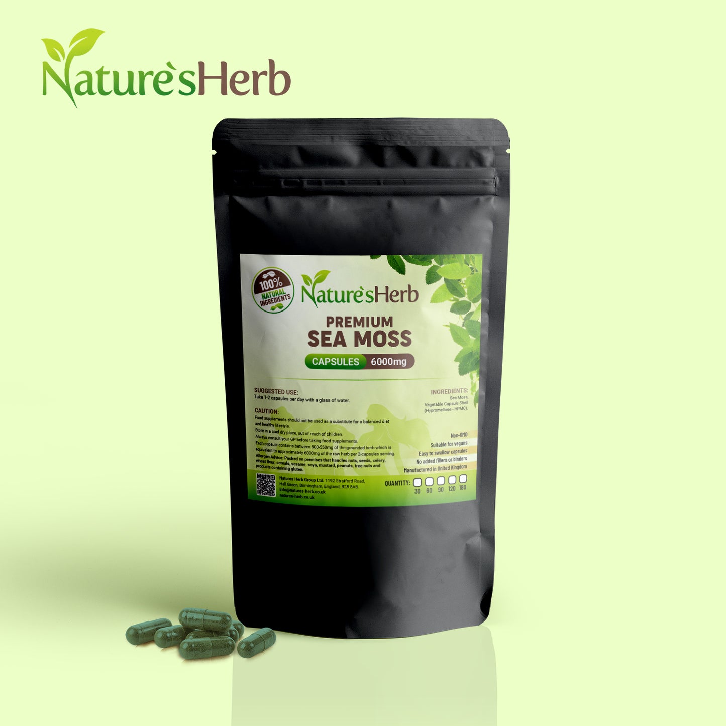 Sea Moss Capsules 6000mg