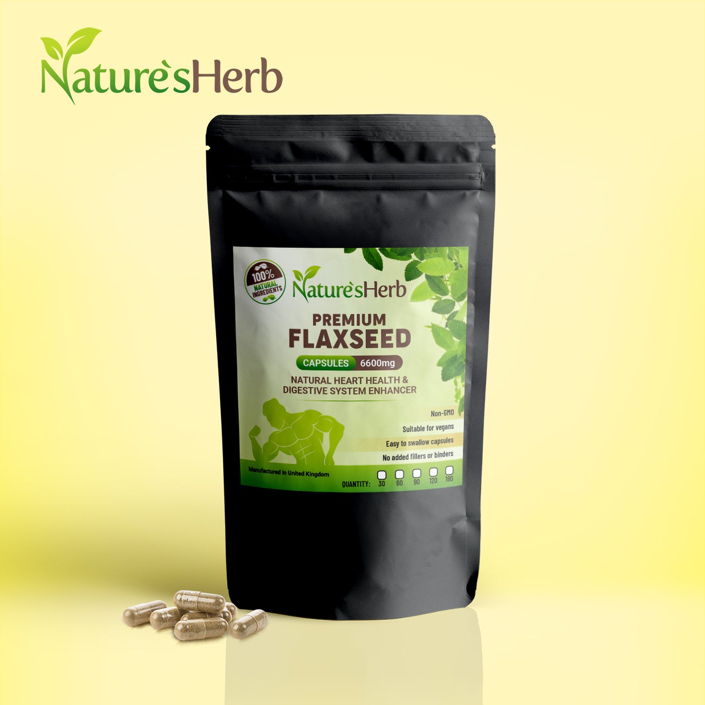 Flaxseed Capsules 6600mg