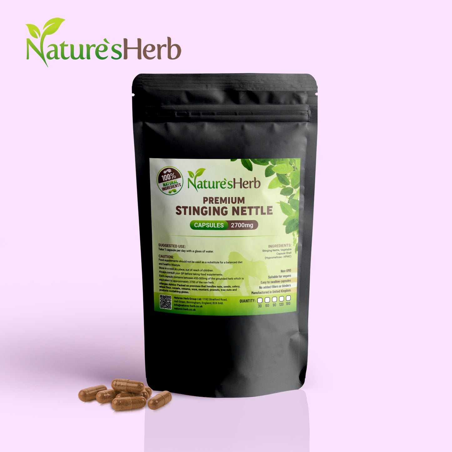 Stinging Nettle Root Capules 2700mgx