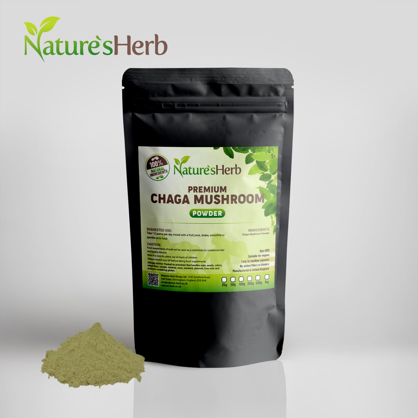 Chaga Mushroom Powder