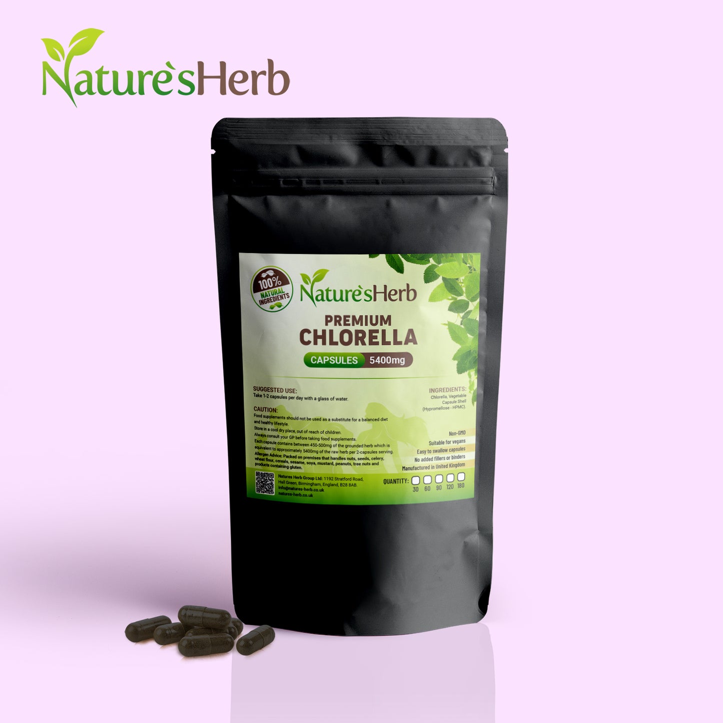 Chlorella Capsules 5400mg