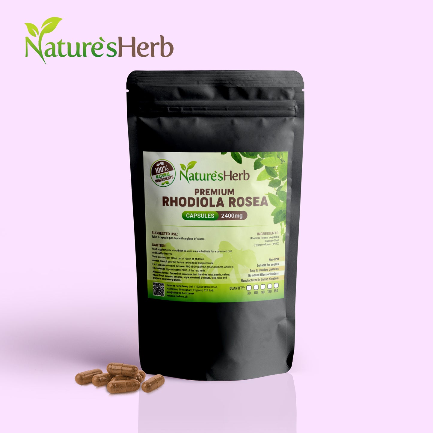 Rhodiola Rosea Capsules 2400mg
