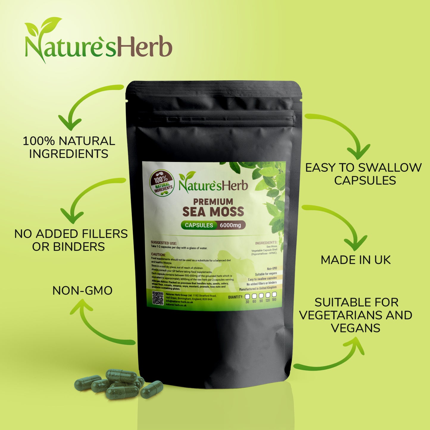 Sea Moss Capsules 6000mg