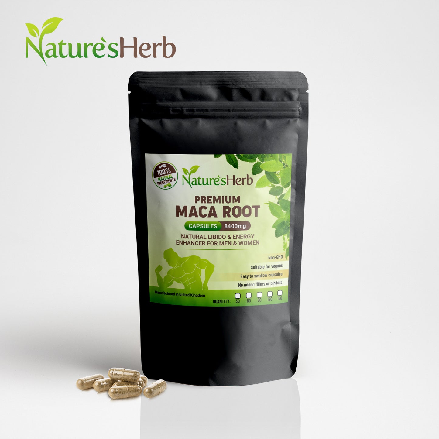 Maca Root Capsules 8400mg