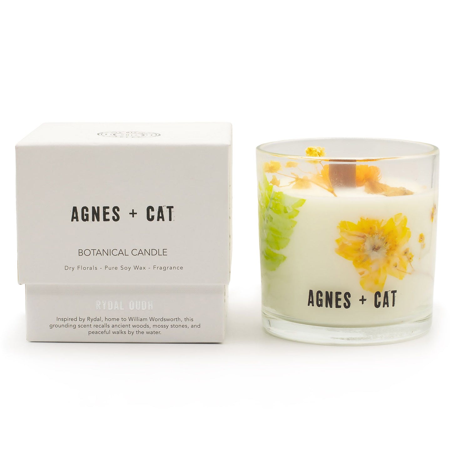 Agnes + Cat Botanical Soy Wax Candle - Rydal Oudh
