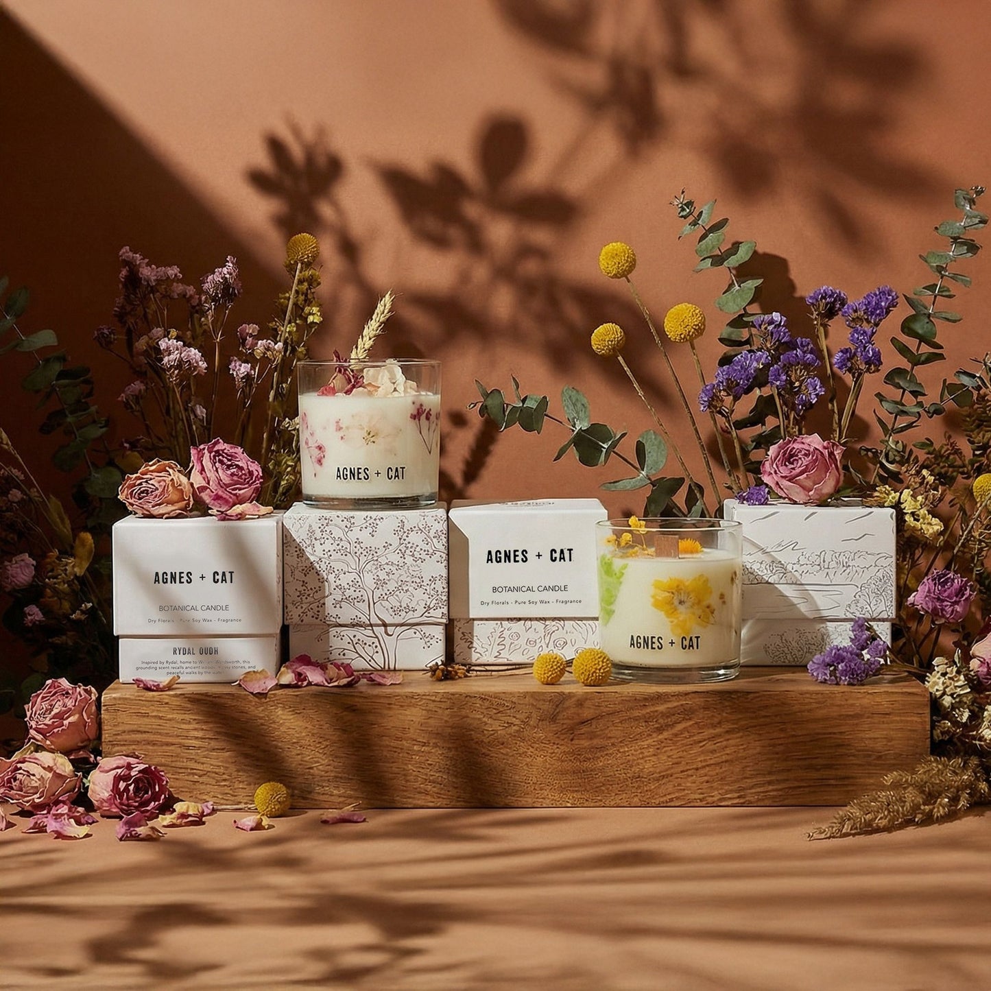 Agnes + Cat Botanical Soy Wax Candle - Roses of Sawrey